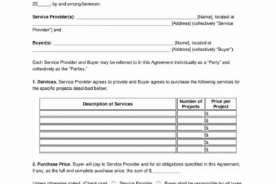 Videography Services Contract Template
